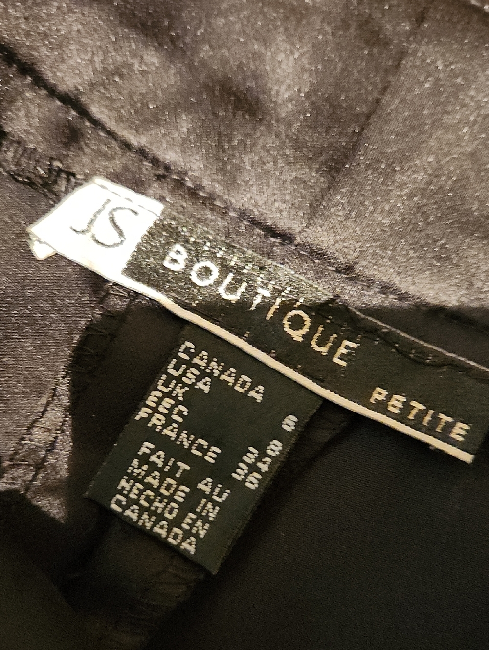 ❤️ JS BOUTIQUE SATIN WIDE LEG PANTS / TROUSERS, BLACK, 6P (28 PETITE) - Picture 6 of 8